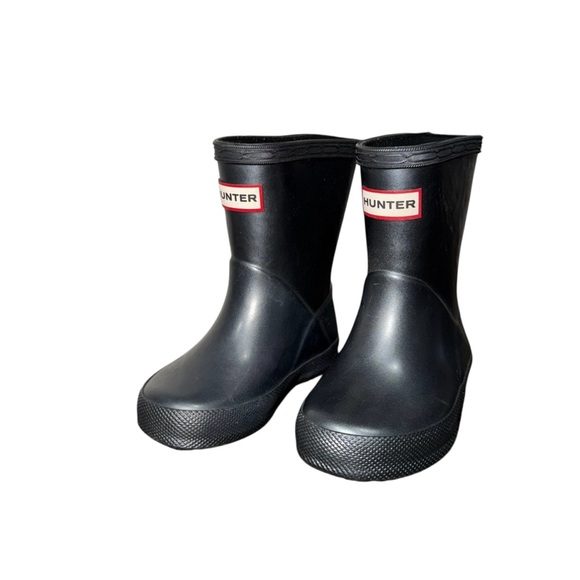 Hunter Toddler Boys Classic First Dark Gray Rain Boots Size 5 - Picture 8 of 9